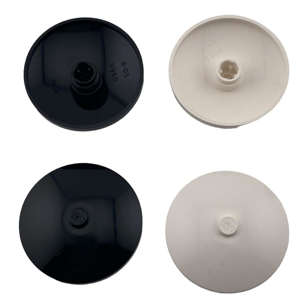 75Pc Bulk Lot LEGO 2x2 Round Plate Specialty Cap Slide Shoe Black White NEW 2654